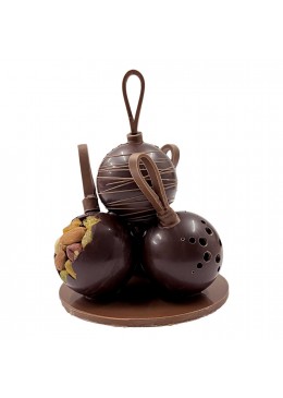 Centre de table boules de Noël