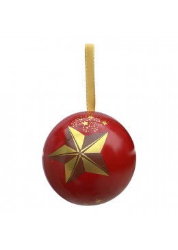 Boule de Noël Rouge en métal