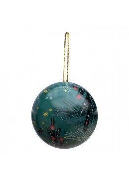 Boule de Noël Verte en métal