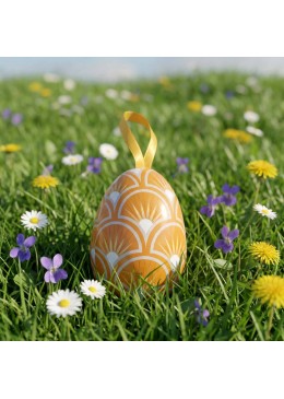 Oeuf métallique Art Nouveau